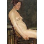 Wojciech Weiss (1875 Leorda, Romania - 1950 Krakow), Seated female nude, 1903