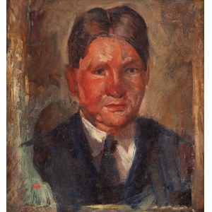 Bolesław Cybis (1895 Folwark Massandra na Krymie - 1957 Trenton (New Jersey, USA)), Portret mężczyzny, lata 20. XX w.