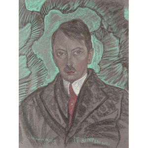 Stanislaw Ignacy Witkiewicz, Witkacy (1885 Warsaw - 1939 Jeziory, Polesie), Portrait of Herman Mangel (?), 1931