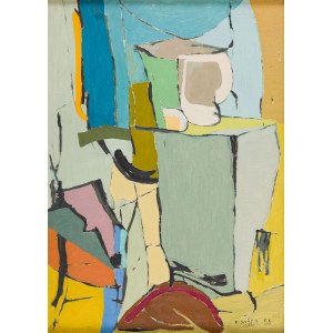 Judyta Sobel (1924 Ľvov - 2012 New York), Abstrakcia, 1950