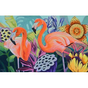 Janina Zaborowska, FLAMINGI, 2018