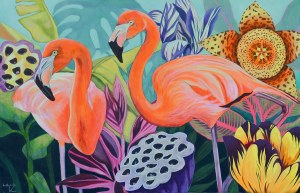 Janina Zaborowska, FLAMINGI, 2018