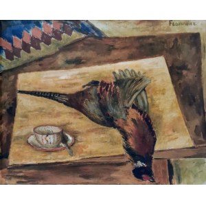 Jerzy FEDKOWICZ (1891-1959), Still life with pheasant and teacup