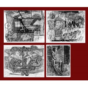 Mieczyslaw JURGIELEWICZ (1900-1983), Set of 5 woodcuts from the period 1951-1960