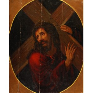 INDEPENDENT PAINTER, 19th C., Christ with the Cross