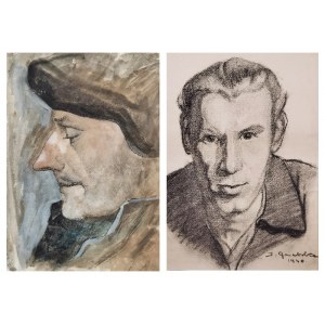 Janina Maria GRABSKA-PUCKOWA (1917-?), Portrety-zestaw dwóch prac, 1940