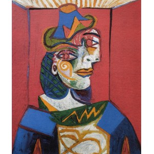 Pablo Picasso (1881-1973), Porträt von Dora Maar (rot)