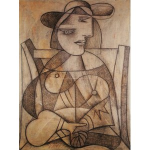 Pablo Picasso (1881-1973), Žena se sepjatýma rukama (Marie-Therese Walter)