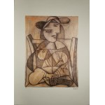 Pablo Picasso (1881-1973), Žena se sepjatýma rukama (Marie-Therese Walter)