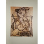Pablo Picasso (1881-1973), Frau mit gefalteten Händen (Marie-Therese Walter)