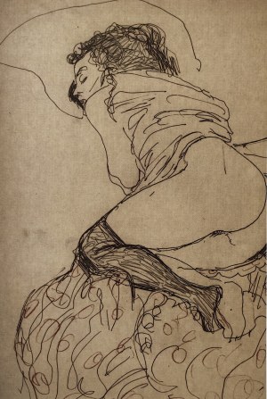 Gustav Klimt (1862-1918), Śpiąca kobieta