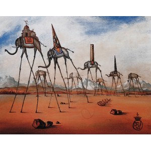 Salvador Dalí (1904-1989), Žirafa Elefanti