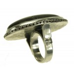 Srebrny pierścionek z labradorytem, wyrób autorski (23)