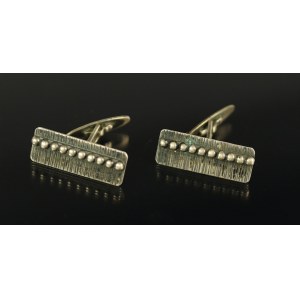 Pair of silver shirt clips, ORNO (217)