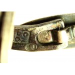 Pair of silver shirt clips, ORNO (218)