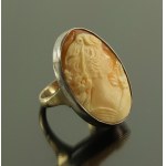 Anello d'argento ORNO, cammeo (401)
