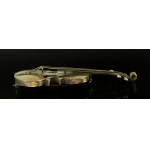 Brooch - cello, silver, author's product (411)