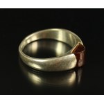 Ring with eyelet, silver (412)