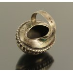 Pierścień z kamieniem, srebro. wyrób autorski (321)