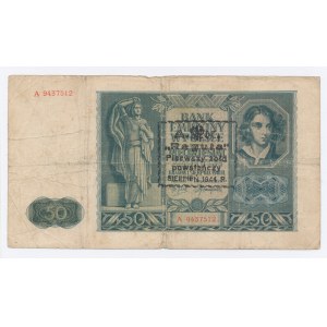 GG, 50 złotych 1941 A - ze stemplem REGUŁA (251)
