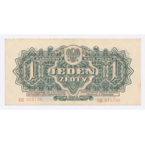 PRL, 1 złoty 1944 ...owym - EK (12)