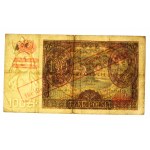 GG, 100 złotych 1932 i 1934. - fałszywy nadruk okupacyjny. Razem 2 szt. (352)