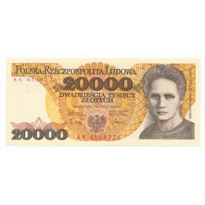 PRL, 20.000 złotych 1989 AK (533)