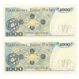 PRL, Zestaw 1.000 złotych 1982 GM. Razem 2 szt. (539)