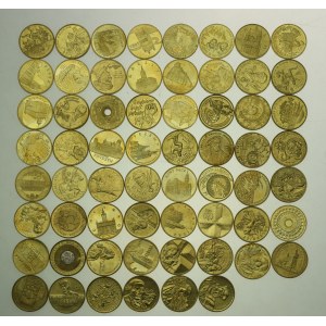 III RP, zestaw monet 2 złote 1996-2008. Razem 62 szt. (298)