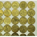 III RP, zestaw monet 2 złote 1996-2008. Razem 62 szt. (298)