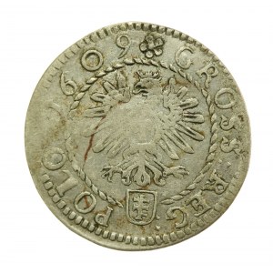 Sigismund III Vasa, 1609 penny, Krakow - Pilawa (757)