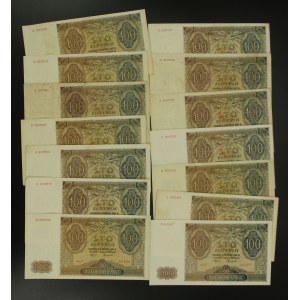 GG, zestaw 100 złotych 1941 Razem 14 szt. (61)