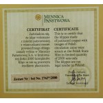 III RP, zestaw klip Mennicy Państwowej 10 lat w obiegu (882)