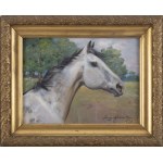 Jerzy Kossak (1886 Kraków - 1955 Kraków), Grey Horse, 1939