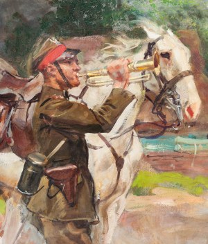 Wojciech Kossak (1856 Paryż - 1942 Kraków), Wezwanie, 1924