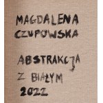 Magdalena Czupowska (geb. 1997, Gdynia), Abstraktion mit Weiß, 2022