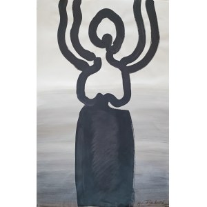Henryk Bukowski (1932-), Ohne Titel (Die große Göttin), 1986