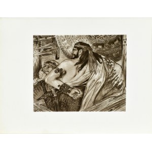 Stanislaw WYSPIAŃSKI (1869-1907), Agamemnon rises on Achilles and Menelaos