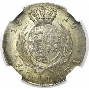 Księstwo Warszawskie, 1/6 Talara 1812 - NGC MS62 