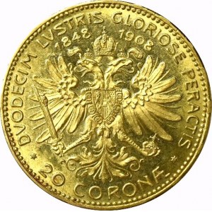 Austria, Franciszek Józef, 20 koron 1908 