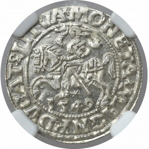 Sigismund II Augustus, Half groschen 1549 Vilnius