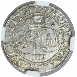 Sigismund II Augustus, 4 groschen 1567 Vilnius