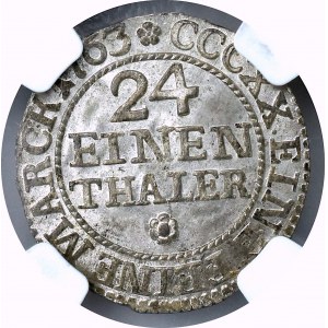 August III, 1/24 thaler 1763 Dresden