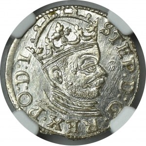 Stephen Bathory, 3 groschen 1583 Riga