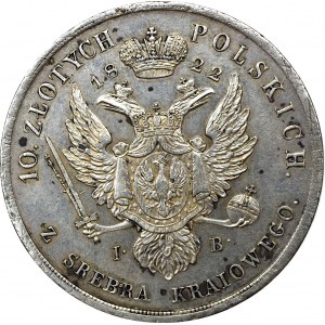 Królestwo Kongresowe, 10 złotych 1822 