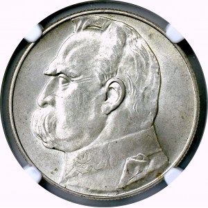 II Rzeczpospolita, 10 Złotych Piłsudski 1936 - NGC MS62