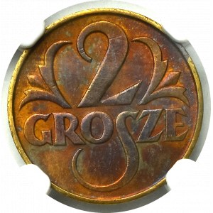 II Rzeczpospolita, 2 grosze 1923 - NGC MS62