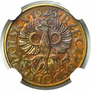 II Rzeczpospolita, 2 grosze 1923 - NGC MS62