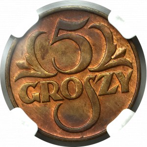 Second Polish Republic, 5 groschen 1935