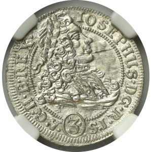 Silesia, 3 kreuzer 1706 Oppeln